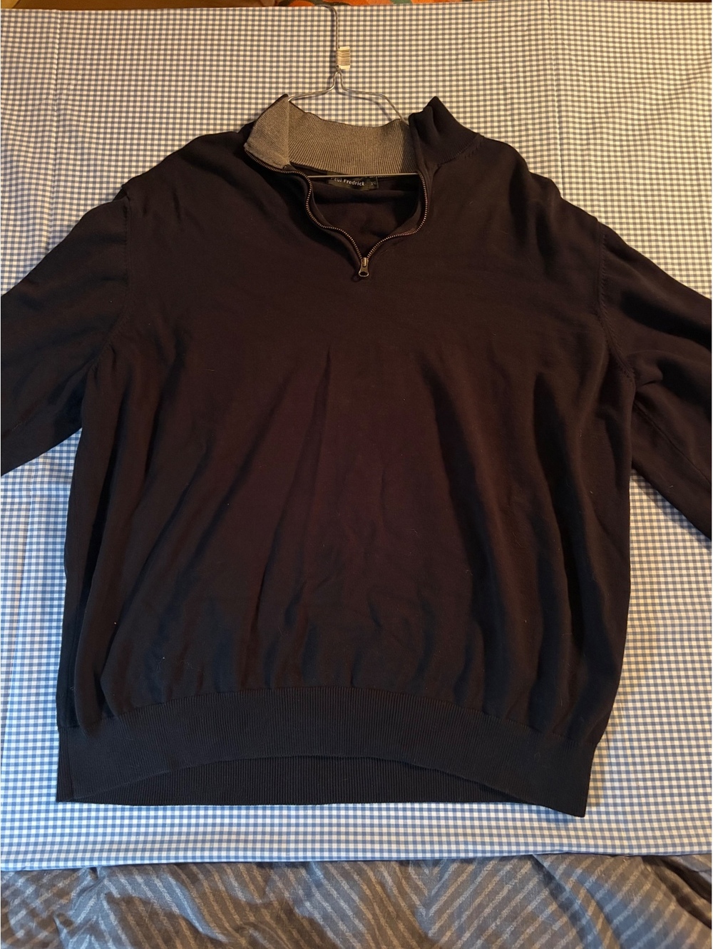 Paul Fredrick Men's 3XL Supima Cotton Quarter Zip Sweater